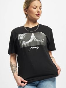 sportliches Mister Tee Damen T-Shirt 180 g/m² mit Baumwolle Schwarz