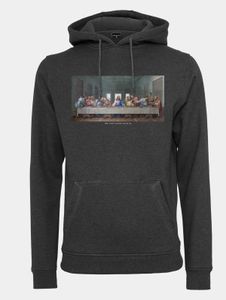 bequemer Mister Tee Herren Hoodie Taschen Kapuze 300 g/m² mit Baumwolle Anthrazit