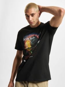 modernes Mister Tee Herren T-Shirt 240 g/m² mit Baumwolle Schwarz