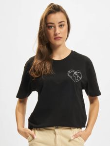 sportliches Mister Tee Damen T-Shirt 180 g/m² mit Baumwolle Schwarz