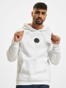 Casual Mister Tee men's hoodie with drawstring hood, cotton, white