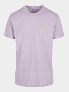 Camiseta deportiva Mister Tee para hombre, 200 g/m², de algodón, color violeta.