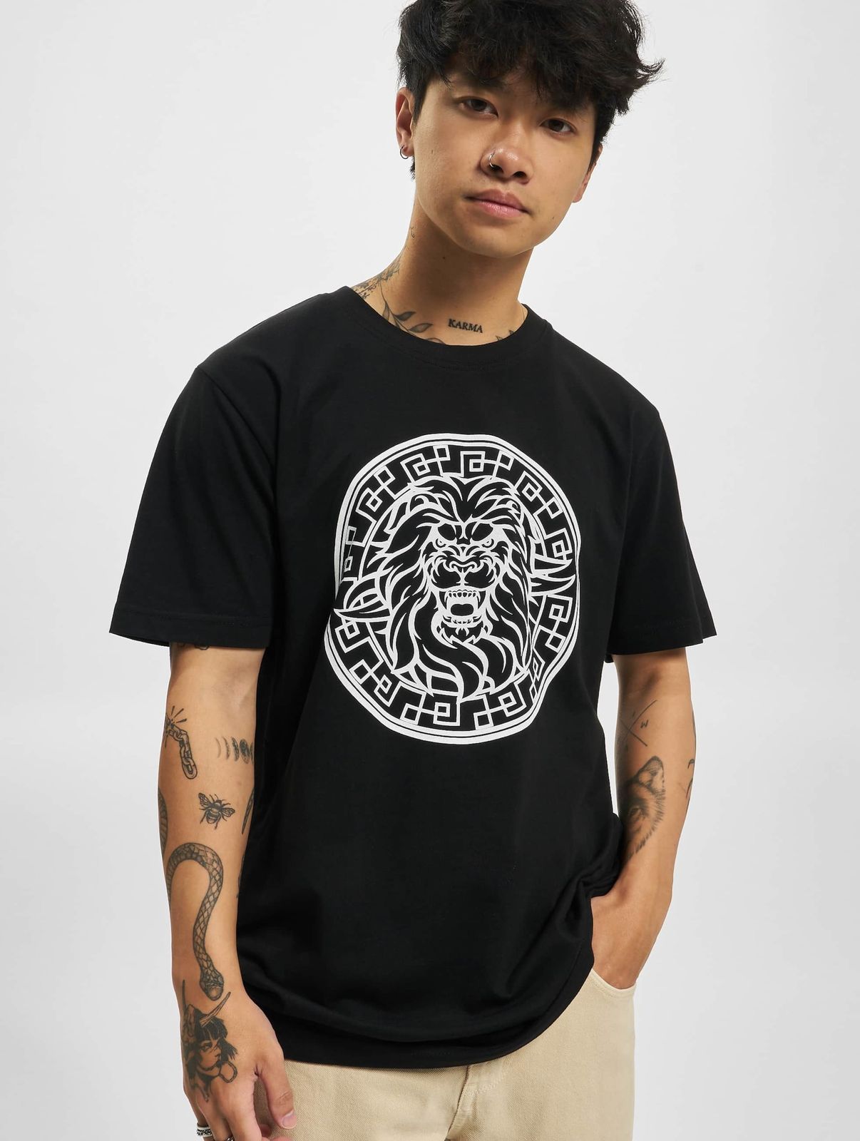Mister Tee Herren T-Shirt Baumwolle Schwarz