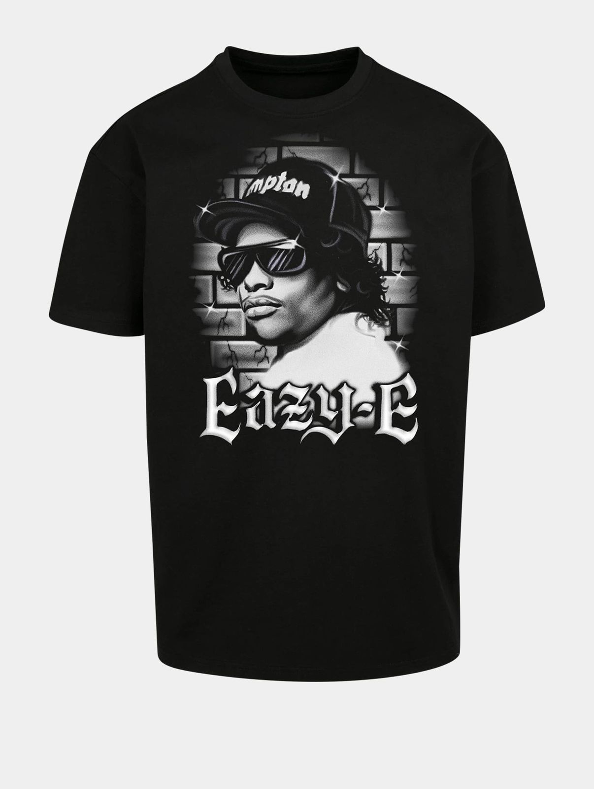 Mister Tee Herren Oversize T-Shirt 240g/m² Baumwolle Schwarz
