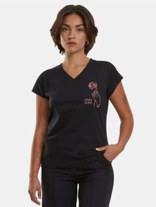 lässiges Mister Tee Damen T-Shirt 140 g/m² mit Baumwolle Schwarz