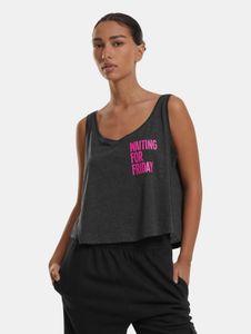 T-shirt da donna Modern Mister Tee in cotone, color antracite