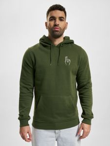lässiger Mister Tee Herren Hoodie Kordelzug Kapuze mit Baumwolle Khaki