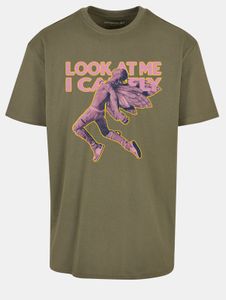 sportliches Mister Tee Herren T-Shirt Oversize 240 g/m² mit Baumwolle Khaki