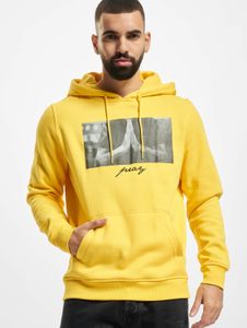 Soft Mister Tee men's hoodie, large hood, drawstring, 300 g/m² cotton, yellow