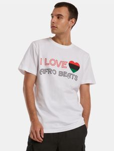 sporty Mister Tee men's T-shirt with cotton, white