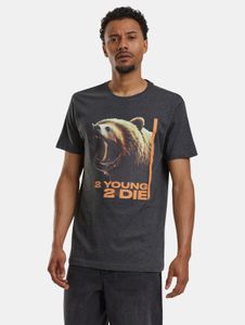 T-shirt casual da uomo Mister Tee in cotone, color antracite