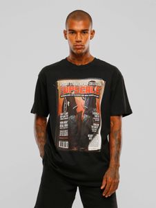 T-shirt oversize en coton noir pour homme, style sportif Mister Tee