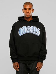 lässiger Mister Tee Herren Hoodie Rippbündchen Kapuze mit Baumwolle Schwarz
