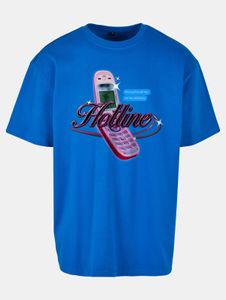 sporty Mister Tee men's oversized cotton T-shirt, blue