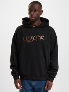 Felpa casual da uomo Mister Tee con polsini e cappuccio a coste, in cotone, nera