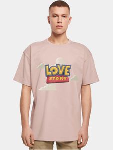 T-shirt homme Mister Tee, coupe oversize, 240 g/m², coton, rose antique