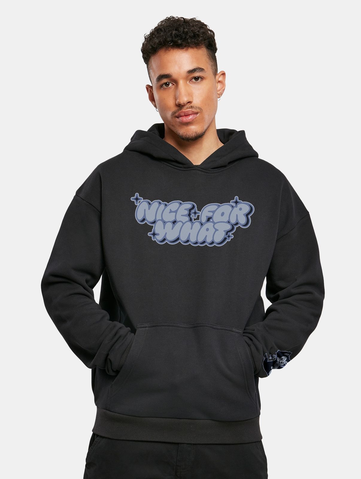 Mister Tee Herren Hoodie mit Kapuze aus Baumwolle Schwarz