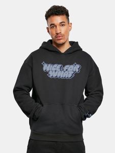 Felpa con cappuccio da uomo Soft Mister Tee con polsini e cappuccio a coste, 460 g/m² di cotone, nera.