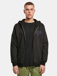 Sweat à capuche Mister Tee pour homme, confortable et zippé, 300 g/m² coton, noir