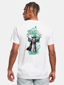 T-shirt homme Mister Tee, style sportif, 200 g/m², en coton blanc