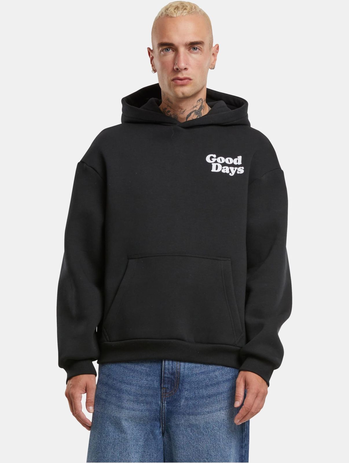 Mister Tee Herren Hoodie mit Kapuze und Baumwolle Schwarz