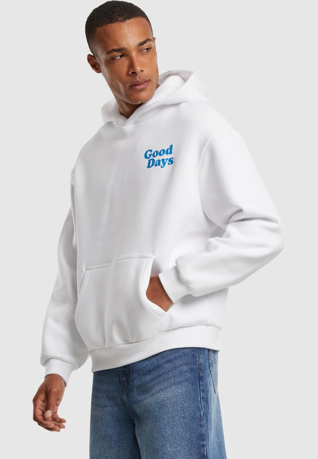 Mister Tee Herren Hoodie mit Kapuze und Baumwolle Weiß