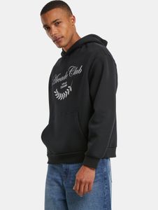 moderner Mister Tee Herren Hoodie Taschen Rippbündchen 330 g/m² mit Baumwolle Schwarz