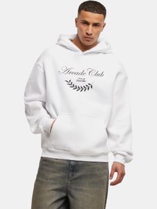 lässiger Mister Tee Herren Hoodie Taschen Rippbündchen 330 g/m² mit Baumwolle Weiß