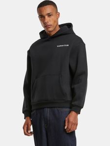 Felpa con cappuccio da uomo Modern Mister Tee con polsini e cappuccio a coste, 330 g/m² di cotone, nera.