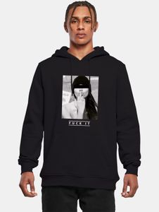 Sudadera cómoda con capucha para hombre de la marca Mister Tee, 300 g/m², de algodón, color negro.