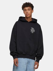weicher Mister Tee Herren Hoodie Rippbündchen Kapuze 460 g/m² mit Baumwolle Schwarz