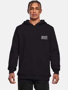 lässiger Mister Tee Herren Hoodie Rippbündchen Kapuze 300 g/m² mit Baumwolle Schwarz