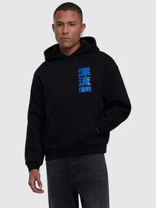 Sudadera con capucha Soft Mister Tee para hombre, 330 g/m², algodón, negra