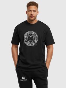 modernes Mister Tee Herren T-Shirt Oversize 240 g/m² mit Baumwolle Schwarz