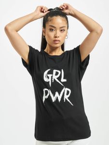 modernes Mister Tee Damen T-Shirt 140 g/m² mit Baumwolle Schwarz