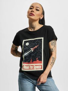 bequemes Mister Tee Damen T-Shirt 140 g/m² mit Baumwolle Schwarz
