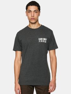 T-shirt homme Mister Tee, style sportif, 180 g/m², en coton anthracite