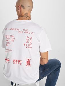 modernes Mister Tee Herren T-Shirt 180 g/m² mit Baumwolle Weiß