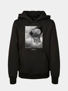 moderner Mister Tee Unisex Hoodie große Kapuze Rippstrick 300 g/m² mit Baumwolle Schwarz
