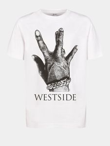 T-shirt sportiva unisex Mister Tee in cotone, bianca