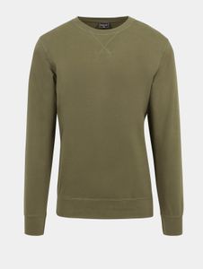 bequemes Mister Tee Herren Sweatshirt Rippbündchen 240 g/m² mit Baumwolle Khaki