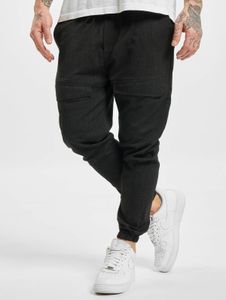 stylische 2Y Studios Herren Jeans Stretch Kordelzug mit Baumwolle Schwarz