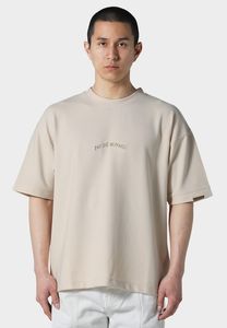 Casual Pas De Monaco men's oversized cotton T-shirt, beige