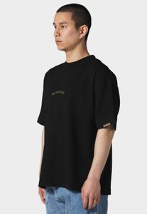Comoda t-shirt oversize da uomo Pas De Monaco in cotone, nera