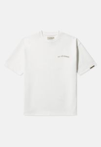 bequemes Pas De Monaco Herren T-Shirt Oversize mit Baumwolle Ecru-Weiß