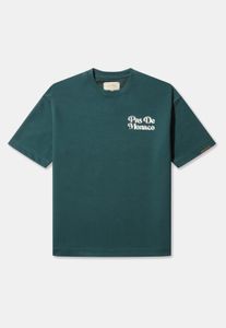 T-shirt sportiva da uomo Pas De Monaco oversize in cotone, verde