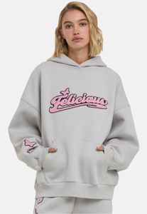 Sweat à capuche confortable Felicious pour femme, 310 g/m², coton, gris