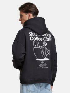 weicher Another Cotton Lab Herren Hoodie mit Baumwolle Schwarz