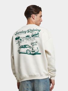 modernes Another Cotton Lab Herren Sweatshirt mit Baumwolle Weiß