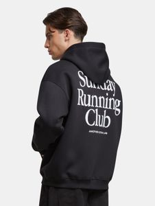 bequemer Another Cotton Lab Herren Hoodie mit Baumwolle Schwarz